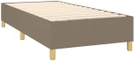 ΚΡΕΒΑΤΙ BOXSPRING ΜΕ ΣΤΡΩΜΑ TAUPE 90X190 ΕΚ.ΥΦΑΣΜΑΤΙΝΟ 3131877