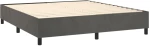 ΚΡΕΒΑΤΙ BOXSPRING ΜΕ ΣΤΡΩΜΑ ΣΚΟΥΡΟ ΓΚΡΙ 160X200 ΕΚ. ΒΕΛΟΥΔΙΝΟ 3137792