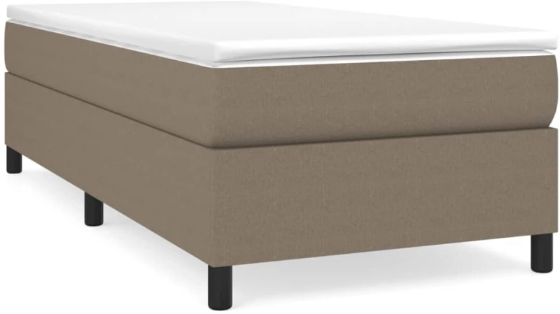 ΚΡΕΒΑΤΙ BOXSPRING ΜΕ ΣΤΡΩΜΑ TAUPE 90X190 ΕΚ.ΥΦΑΣΜΑΤΙΝΟ 3144387