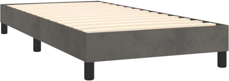 ΚΡΕΒΑΤΙ BOXSPRING ΜΕ ΣΤΡΩΜΑ ΣΚΟΥΡΟ ΓΚΡΙ 80X200 ΕΚ. ΒΕΛΟΥΔΙΝΟ 3127458