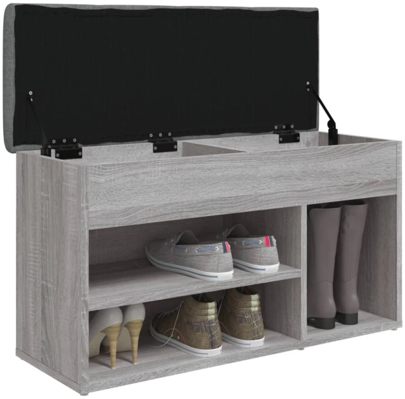 ΠΑΠΟΥΤΣΟΘΗΚΗ ΓΚΡΙ SONOMA 82X32X45,5 ΕΚ. ΑΠΟ ΕΠΕΞΕΡΓΑΣΜΕΝΟ ΞΥΛΟ 835031