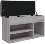 ΠΑΠΟΥΤΣΟΘΗΚΗ ΓΚΡΙ SONOMA 82X32X45,5 ΕΚ. ΑΠΟ ΕΠΕΞΕΡΓΑΣΜΕΝΟ ΞΥΛΟ 835031