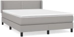ΚΡΕΒΑΤΙ BOXSPRING ΜΕ ΣΤΡΩΜΑ ΑΝΟΙΧΤΟ ΓΚΡΙ 140X190 ΕΚ. ΥΦΑΣΜΑΤΙΝΟ 3129625