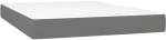 ΚΡΕΒΑΤΙ BOXSPRING ΜΕ ΣΤΡΩΜΑ ΣΚΟΥΡΟ ΓΚΡΙ 140X200 ΕΚ ΥΦΑΣΜΑΤΙΝΟ 3139978