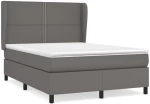 ΚΡΕΒΑΤΙ BOXSPRING ΜΕ ΣΤΡΩΜΑ ΓΚΡΙ 140X190ΕΚ. ΑΠΟ ΣΥΝΘΕΤΙΚΟ ΔΕΡΜΑ 3128971