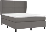 ΚΡΕΒΑΤΙ BOXSPRING ΜΕ ΣΤΡΩΜΑ ΓΚΡΙ 140X190ΕΚ. ΑΠΟ ΣΥΝΘΕΤΙΚΟ ΔΕΡΜΑ 3128971