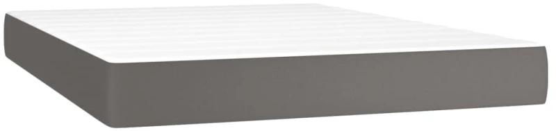 ΚΡΕΒΑΤΙ BOXSPRING ΜΕ ΣΤΡΩΜΑ & LED ΓΚΡΙ 140X200 ΕΚ. ΣΥΝΘ. ΔΕΡΜΑ 3139329