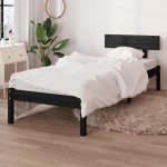 ΠΛΑΙΣΙΟ ΚΡΕΒΑΤΙΟΥ ΜΑΥΡΟ 75X190 ΕΚ. ΜΑΣΙΦ ΠΕΥΚΟ UK SMALL SINGLE 810111