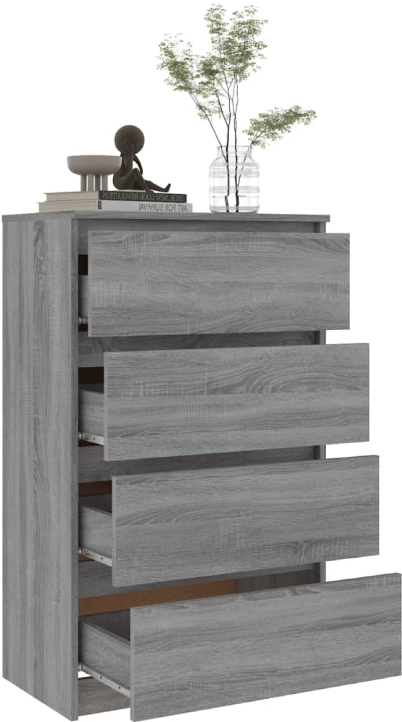 ΣΥΡΤΑΡΙΕΡΑ ΓΚΡΙ SONOMA 60X35X98,5 ΕΚ. ΑΠΟ ΕΠΕΞΕΡΓΑΣΜΕΝΟ ΞΥΛΟ 815076