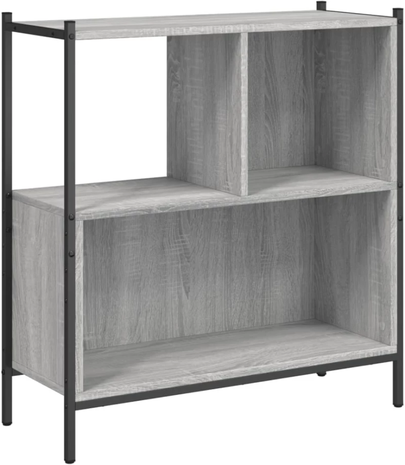 ΒΙΒΛΙΟΘΗΚΗ ΓΚΡΙ SONOMA 72 X 28 X 77,5ΕΚ. ΑΠΟ ΕΠΕΞΕΡΓΑΣΜΕΝΟ ΞΥΛΟ 838881