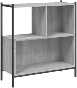 ΒΙΒΛΙΟΘΗΚΗ ΓΚΡΙ SONOMA 72 X 28 X 77,5ΕΚ. ΑΠΟ ΕΠΕΞΕΡΓΑΣΜΕΝΟ ΞΥΛΟ 838881