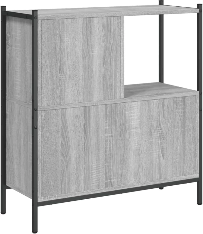 ΒΙΒΛΙΟΘΗΚΗ ΓΚΡΙ SONOMA 72 X 28 X 77,5ΕΚ. ΑΠΟ ΕΠΕΞΕΡΓΑΣΜΕΝΟ ΞΥΛΟ 838881