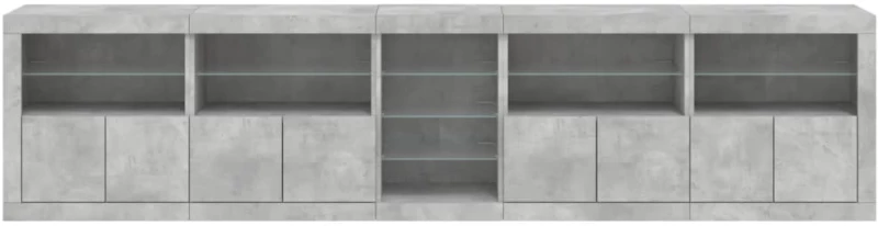 ΜΠΟΥΦΕΣ ΜΕ LED ΓΚΡΙ ΣΚΥΡΟΔΕΜΑΤΟΣ 283 X 37 X 67 ΕΚ. 3209026