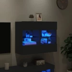 ΈΠΙΠΛΟ ΤΟΙΧΟΥ ΤΗΛΕΟΡΑΣΗΣ ΜΕ LED ΜΑΥΡΟ 78,5X30X60,5 ΕΚ. 837100