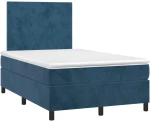 ΚΡΕΒΑΤΙ BOXSPRING ΜΕ ΣΤΡΩΜΑ ΣΚΟΥΡΟ ΜΠΛΕ 120X200 ΕΚ. ΒΕΛΟΥΔΙΝΟ 3142897