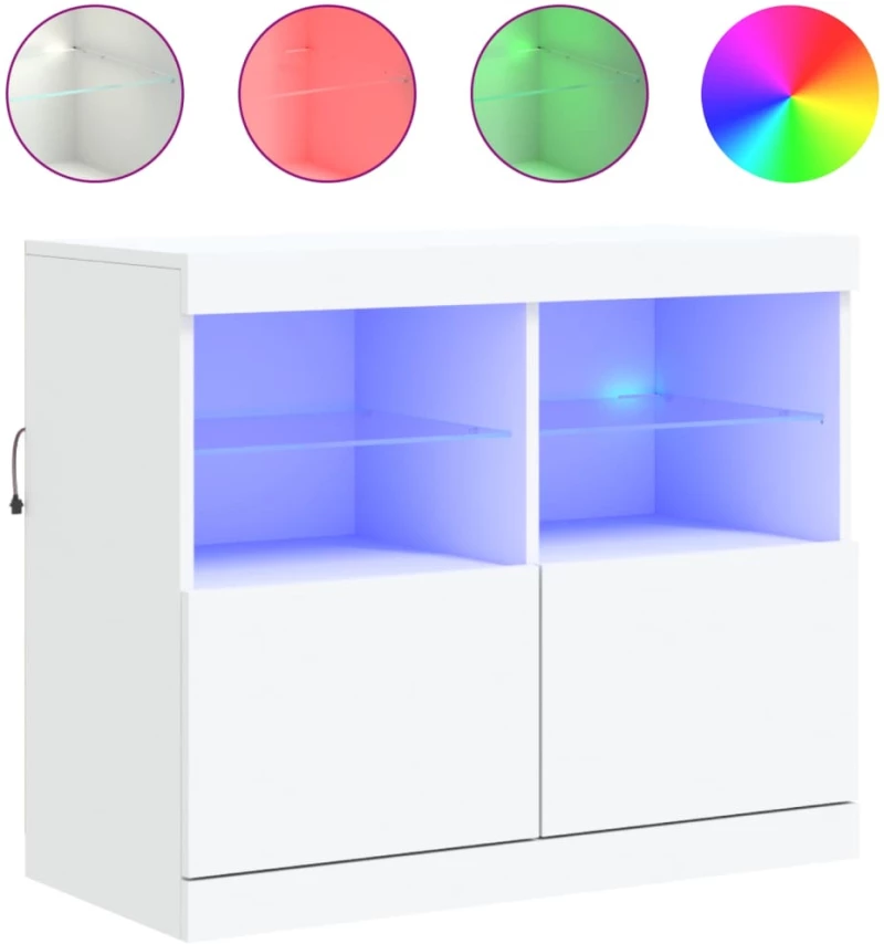 ΜΠΟΥΦΕΣ ΜΕ ΦΩΤΑ LED ΛΕΥΚΟΣ 81 X 37 X 67 ΕΚ. 836658