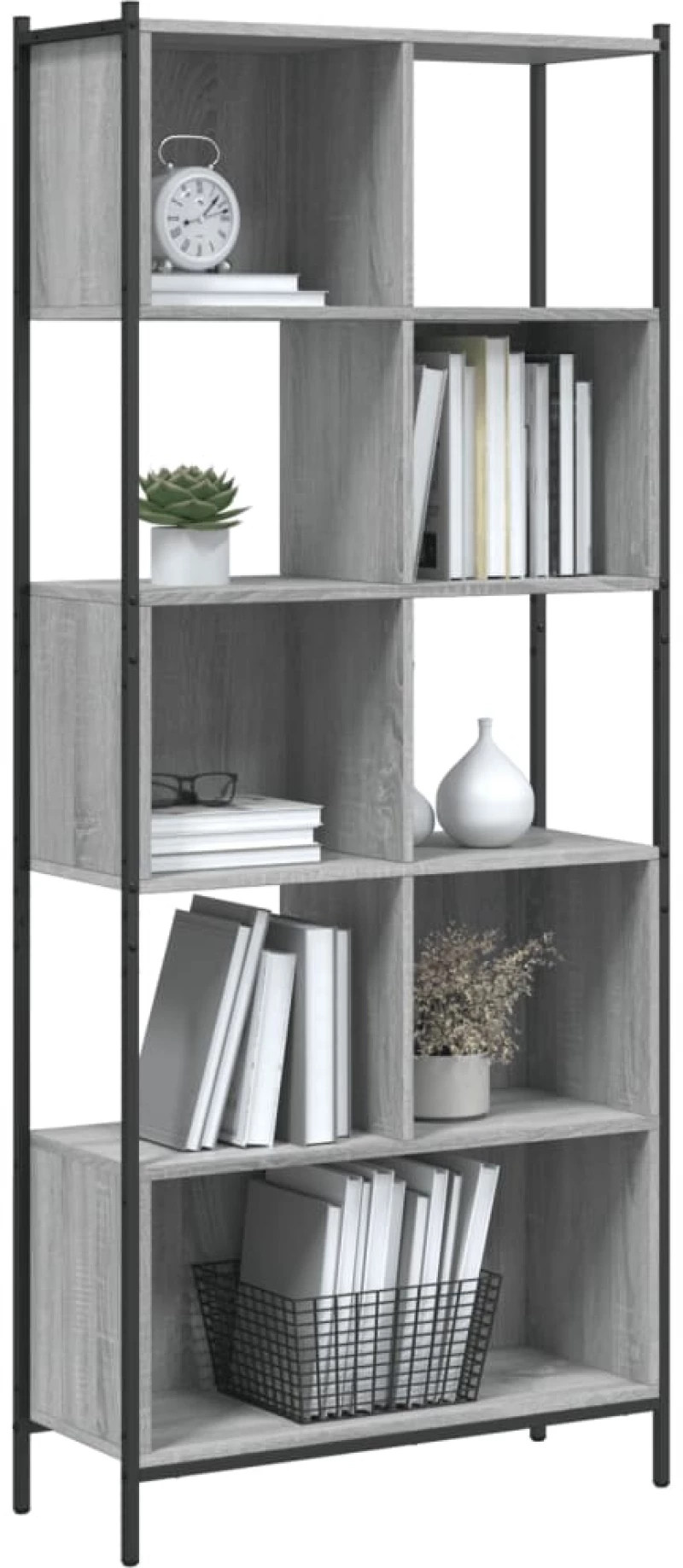 ΒΙΒΛΙΟΘΗΚΗ ΓΚΡΙ SONOMA 72 X 28 X 172 ΕΚ. ΑΠΟ ΕΠΕΞΕΡΓΑΣΜΕΝΟ ΞΥΛΟ 3213655
