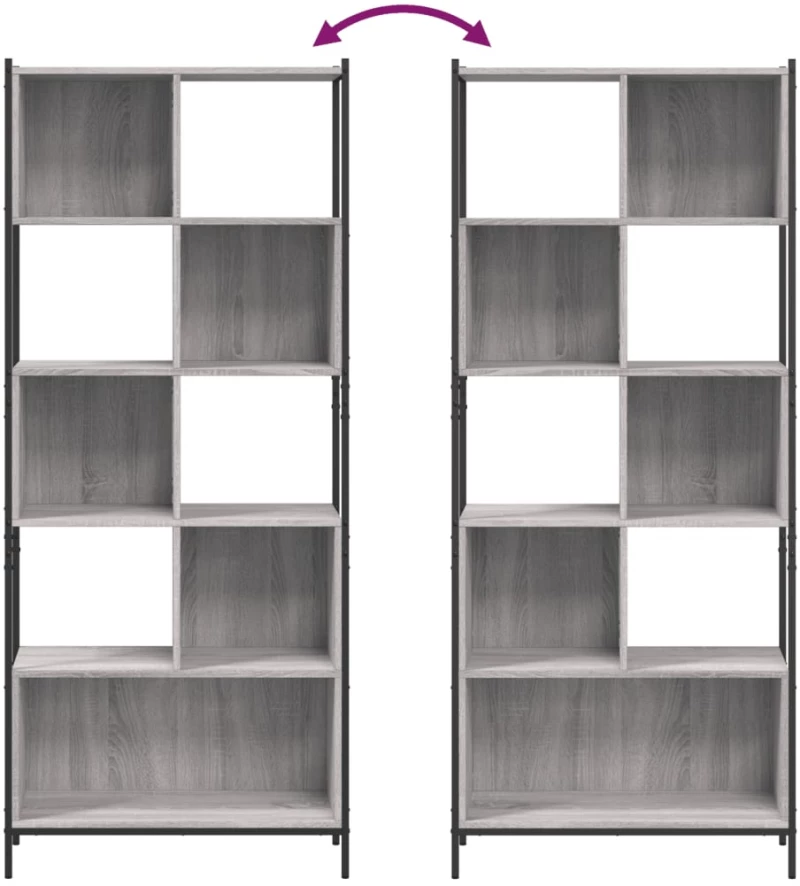 ΒΙΒΛΙΟΘΗΚΗ ΓΚΡΙ SONOMA 72 X 28 X 172 ΕΚ. ΑΠΟ ΕΠΕΞΕΡΓΑΣΜΕΝΟ ΞΥΛΟ 3213655