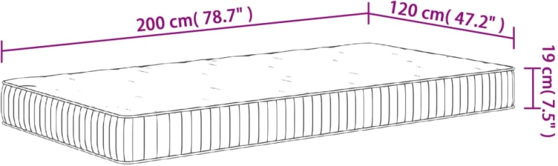 ΣΤΡΩΜΑ ΜΕ POCKET SPRINGS ΜΕΣΑΙΑ ΣΚΛΗΡΟΤΗΤΑ 120X200 ΕΚ. 372813