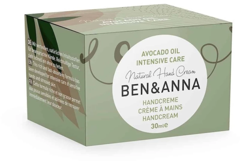 Ενυδατική Κρέμα Χεριών Ben + Anna 30ml Avocado Oil
