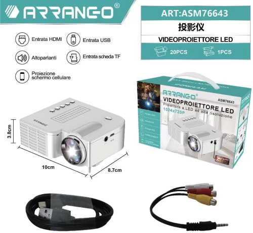 ARRANGO ASM76643 PROJECTOR 1024x720p