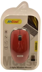 Andowl QM69 Ασύρματο Ποντίκι Κόκκινο