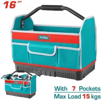 TOTAL Εργαλειοθήκη τσάντα ανοιχτή 16" (THT36L03)