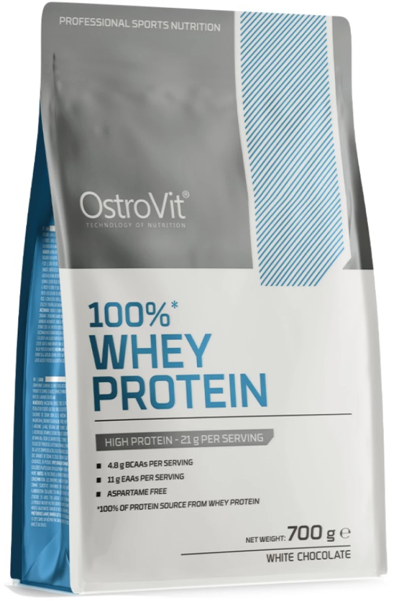 OstroVit Whey Protein | 100% Whey Protein Concentrate + Keychain FREE [700 Γραμμάρια] Λευκή σοκολάτα