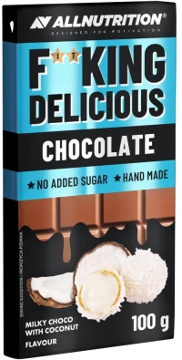AllNutrition F**King Delicious Chocolate [100 Γραμμάρια] Σοκολάτα με καρύδα