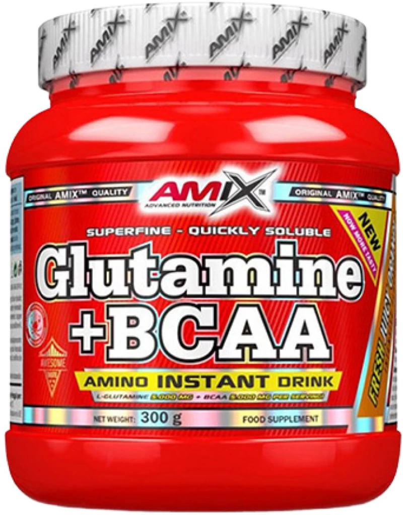 AMIX Nutrition L-Glutamine + BCAA 2:1:1 Powder [500 Γραμμάρια] Πορτοκάλι