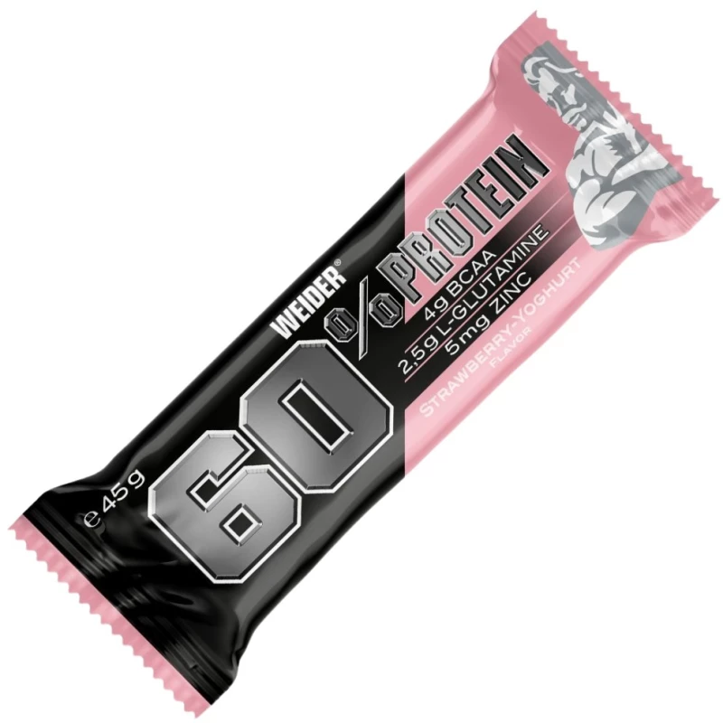 Weider 60% Protein Bar [45 Γραμμάρια] Φράουλα γιαούρτι