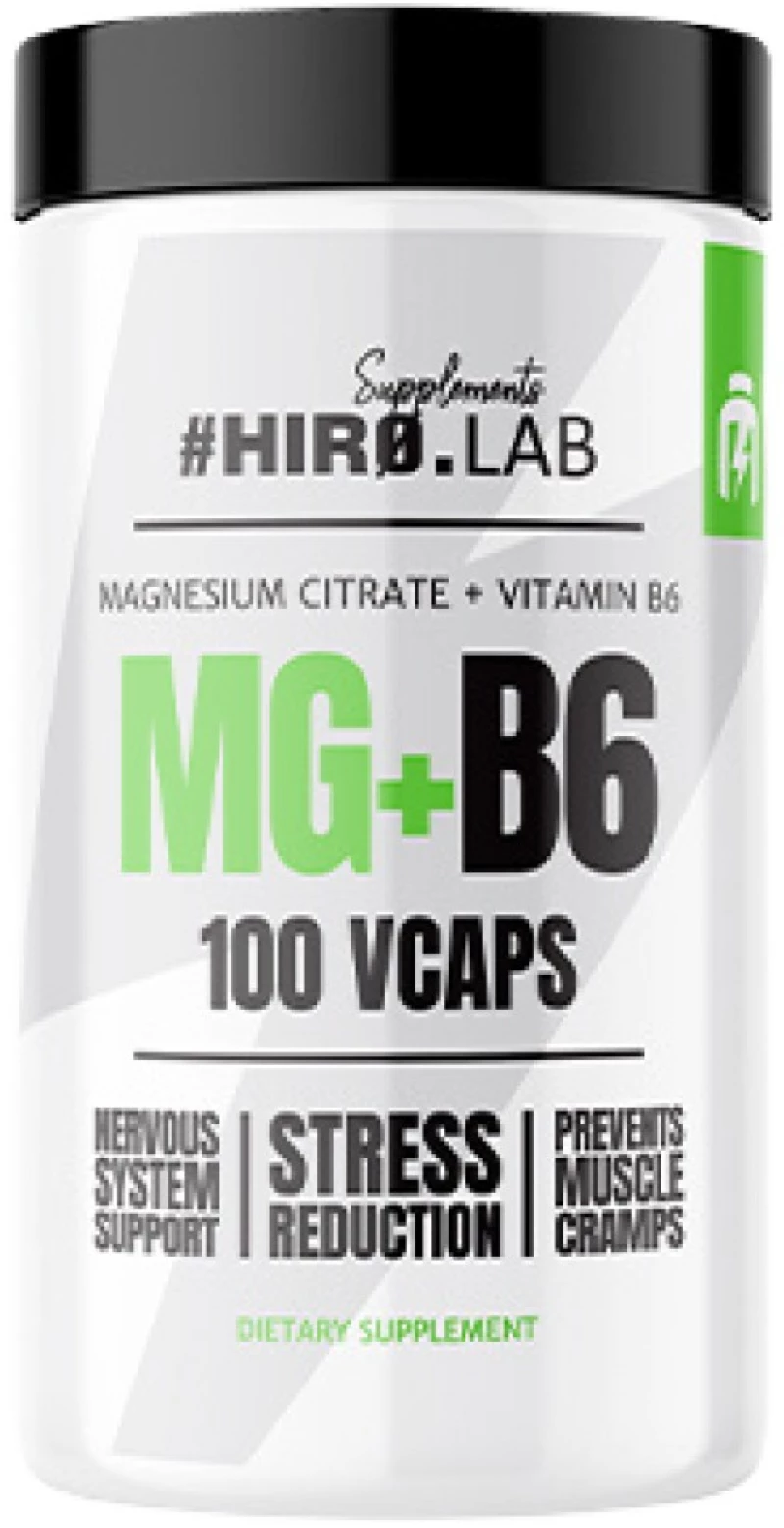 Hero.Lab MG + B6 | Magnesium Citrate + B6 [100 Κάψουλες]
