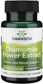 Swanson Chamomile Flower Extract 500 mg | Standardized Apigenin [60 Κάψουλες]