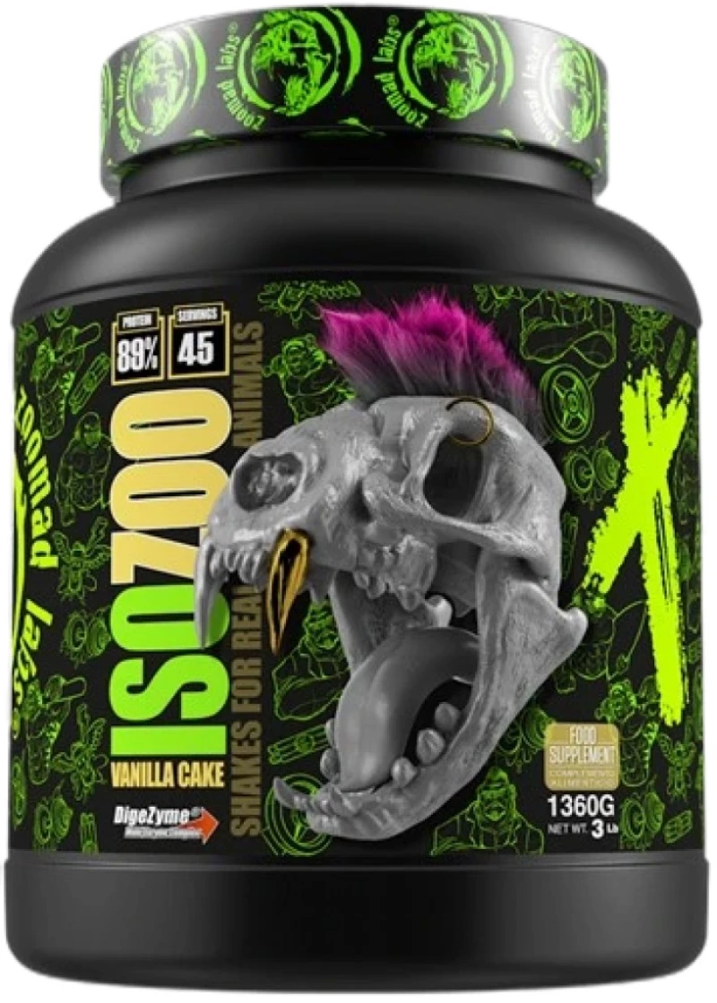 Zoo Mad Labs Iso Zoo | 86% Protein with DigeZyme [1360 Γραμμάρια] Κέικ βανίλιας