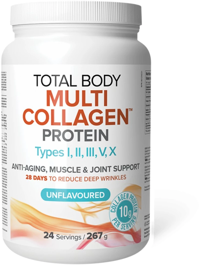 Natural Factors Total Body Multi Collagen Powder | Type I, II, III, V, X [267 Γραμμάρια]