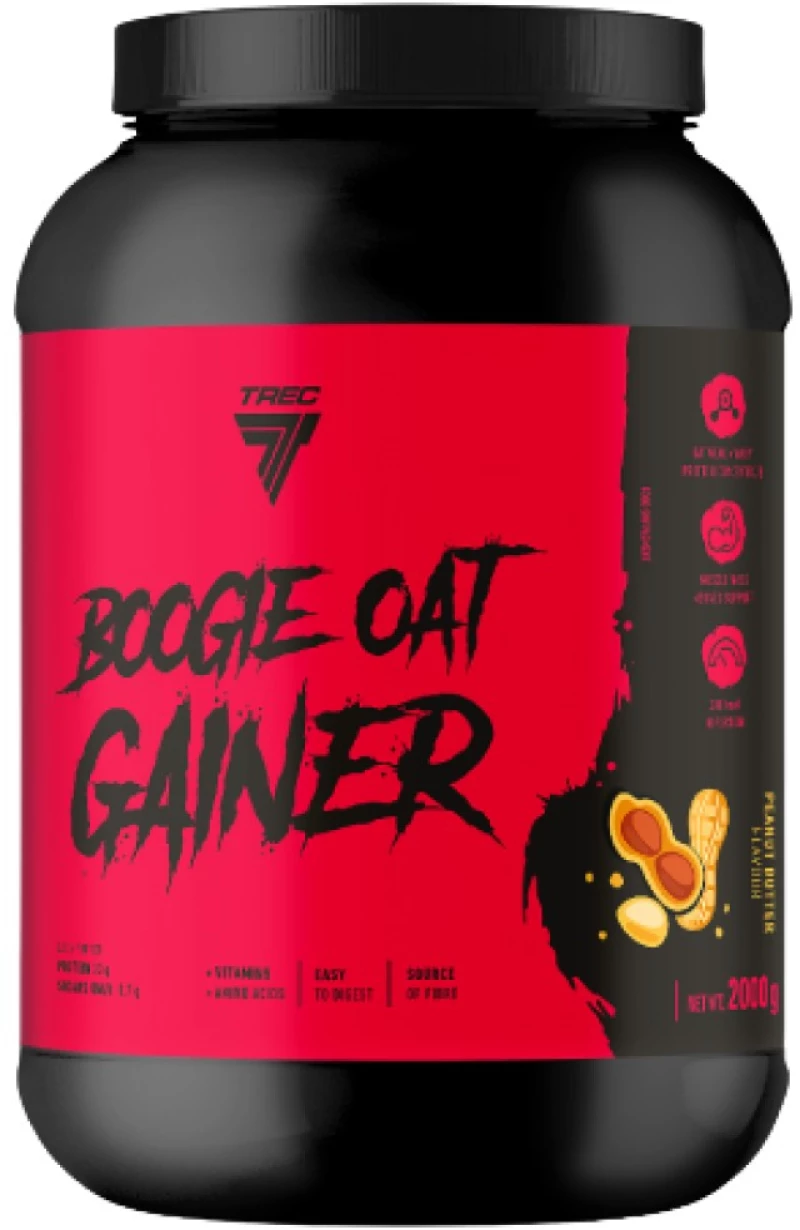 Trec Nutrition Boogie Oat Gainer | High Protein Gainer [2000 Γραμμάρια] Φυστικοβούτυρο