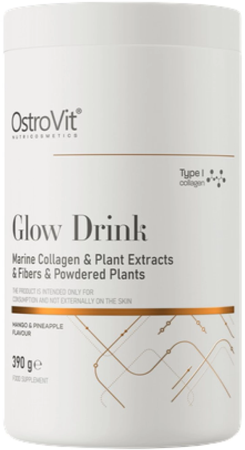 OstroVit Glow Drink | with Marine Collagen & Plant Extracts [390 Γραμμάρια] Μάνγκο ανανάς