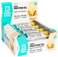 Born Winner Keto 33% High Protein Bar [12 x 60 Γραμμάρια] Ιταλική κρέμα Zabaglione