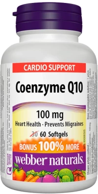 Webber Naturals Coenzyme Q10 100 mg [60 Softgels]
