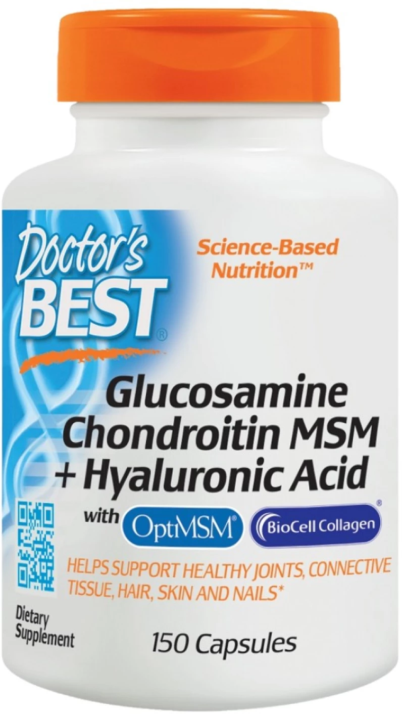 Doctor's Best Glucosamine Chondroitin MSM | With Hyaluronic Acid [150 Κάψουλες]