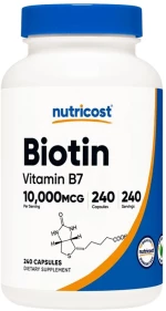 Nutricost Biotin (Vitamin B7) 10 mg [240 Κάψουλες]