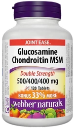 Webber Naturals Glucosamine Chondroitin & MSM [120 Ταμπλέτες]