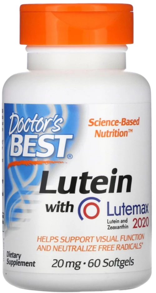 Doctor's Best Lutein with Lutemax 20 mg [60 Softgels]