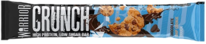Warrior Crunch Bar | Low Sugar [64 Γραμμάρια] Μπισκότα και τσιπ σοκολάτας