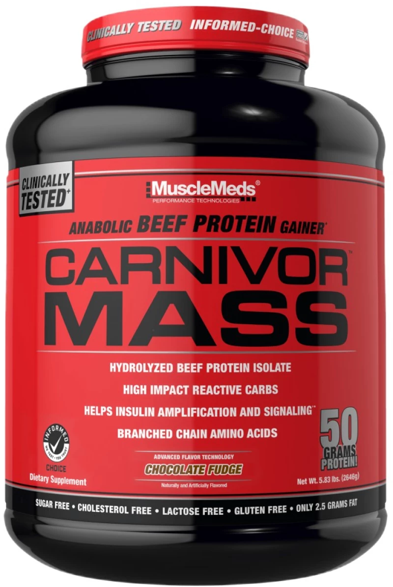 Muscle Meds CARNIVOR MASS [2724 Γραμμάρια] Fudge σοκολάτα