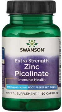 Swanson Extra Strength Zinc Picolinate 50 mg [60 Κάψουλες]