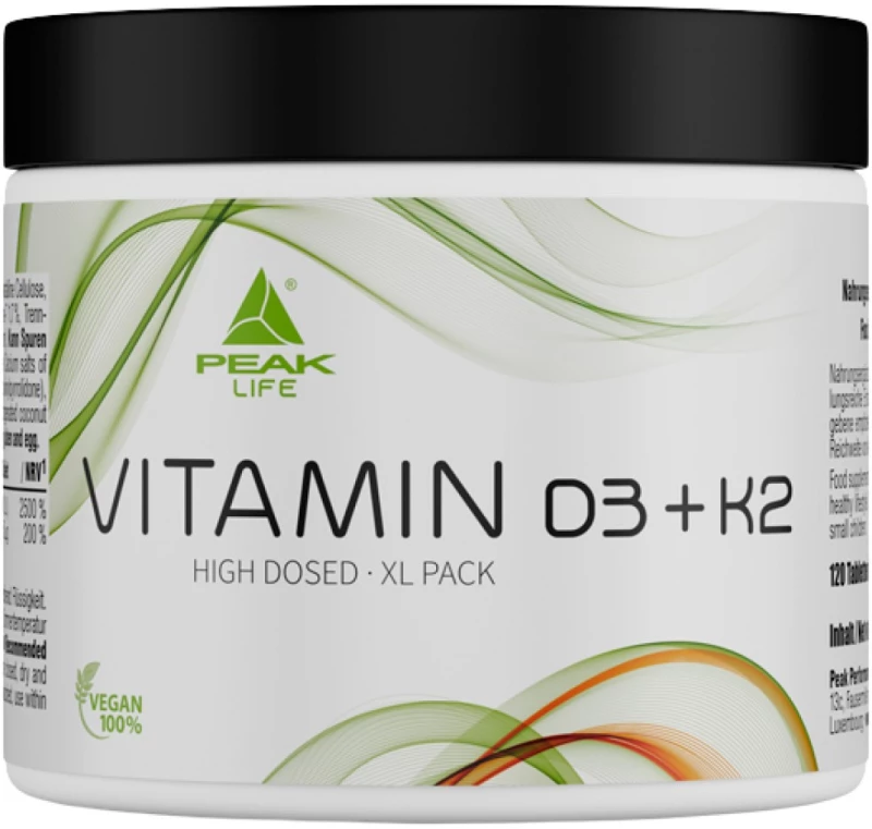 PEAK Nutrition Vitamin D3 + K2 [120 Ταμπλέτες]