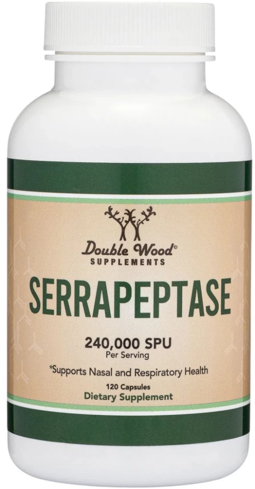 Double Wood Supplements Serrapeptase  120.000 SPU [120 Κάψουλες]