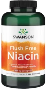 Swanson Flush Free Niacin 500 mg [240 Κάψουλες]