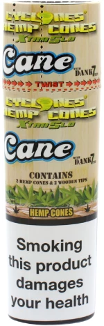 Πουρόφυλλα Cyclones Hemp Xtra Slo Αρωμα SUGARCANE με Ξύλινη Τζιβάνα